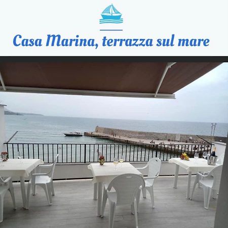Casa Marina, La Terrazza Sul Mare Bed & Breakfast Cefalu Bagian luar foto